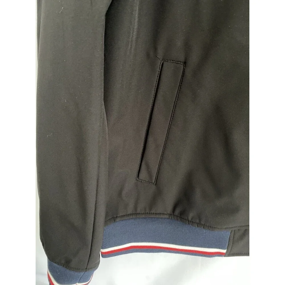 Men's Tommy Hilfiger Lightweight Jacket Black Size Large Full Zip NWT